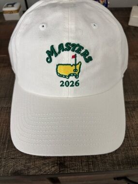 New with tags 2026 Masters White Adjustable Cotton Golf hat